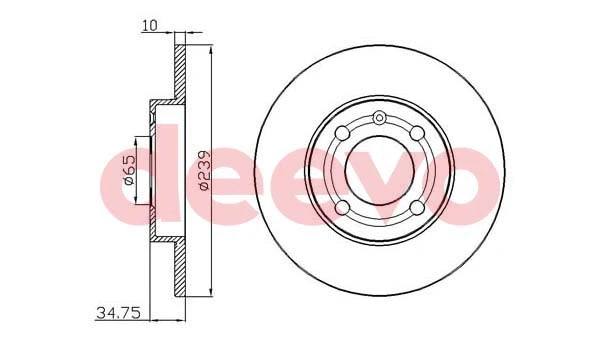Disque de frein DEEVO BD31560