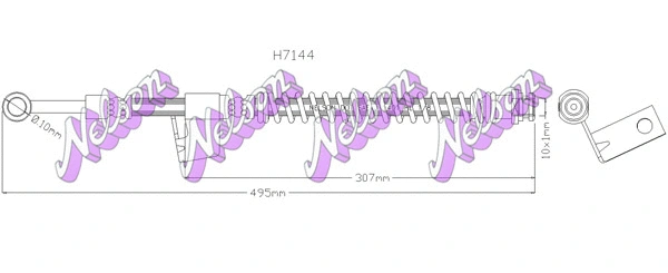Flexible de frein KAWE H7144