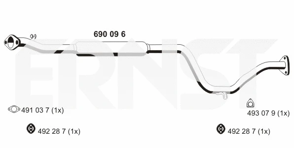 Silencieux central ERNST 690096