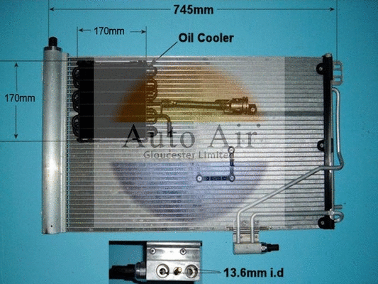 Condenseur, climatisation AUTO AIR GLOUCESTER 16-1210