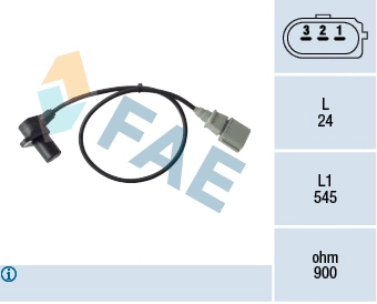 Capteur d'angle, vilebrequin FAE 79411