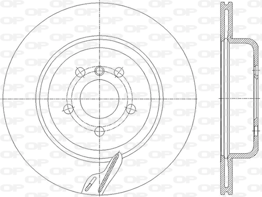 Disque de frein OPEN PARTS BDR2859.20