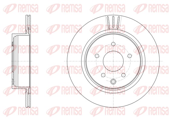 Disque de frein REMSA 61991.10