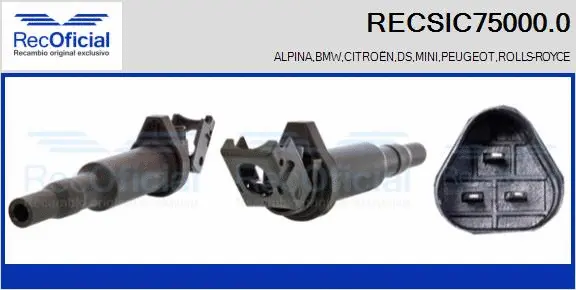 Bobine d'allumage RECOFICIAL RECSIC75000.0