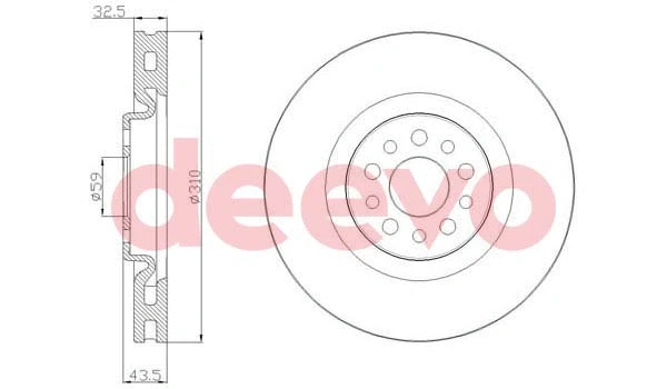 Disque de frein DEEVO BD16800