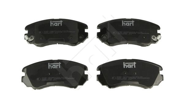 Kit de plaquettes de frein, frein à disque HART 228 852