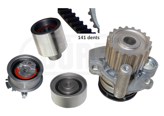 Pompe à eau + kit de courroie crantée DÜRER PA281162