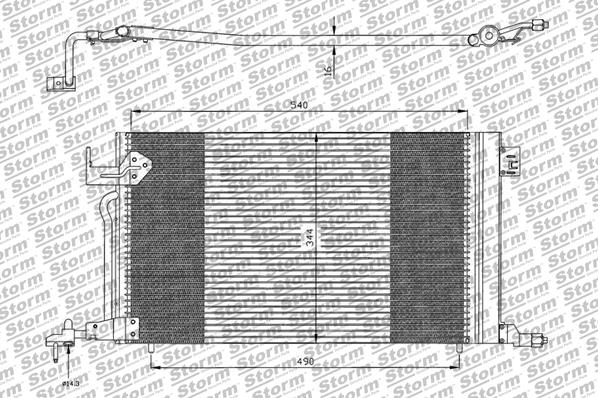Condenseur, climatisation STORM QUALITY PARTS 28502