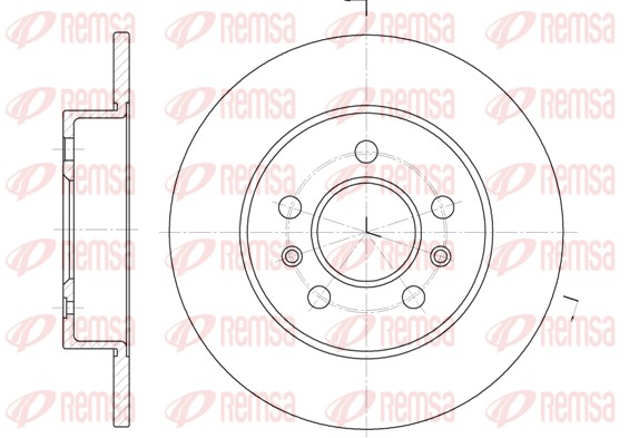 Disque de frein REMSA 6239.02
