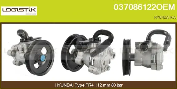 Pompe hydraulique, direction LGK 037086122OEM