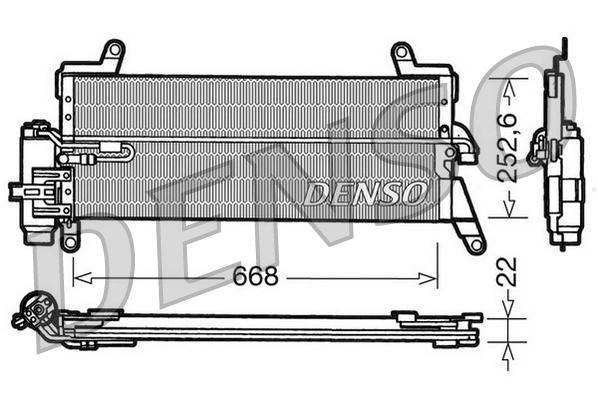 Condenseur, climatisation DENSO DCN13010