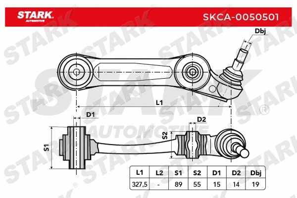 Bras de liaison, suspension de roue Stark SKCA-0050501