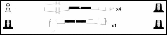 Kit de câbles d'allumage LEMARK HOES185