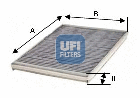 Filtre, air de l'habitacle UFI 54.116.00