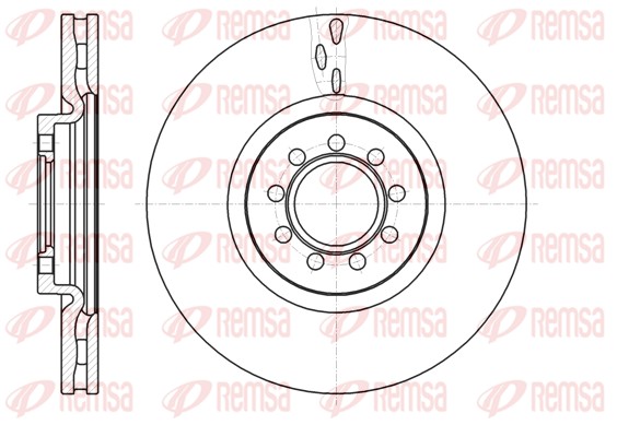 Disque de frein REMSA 61061.10