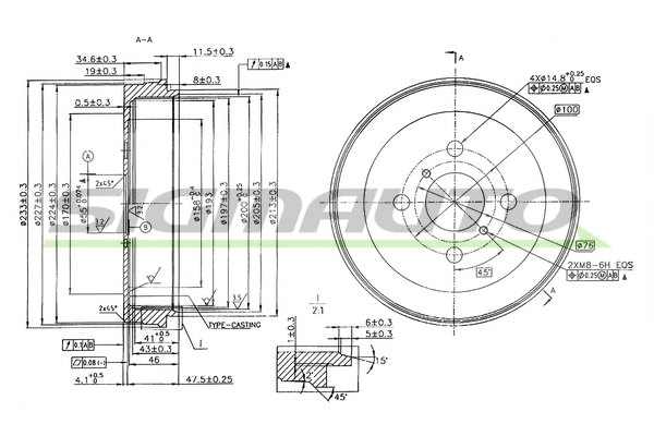 Tambour de frein SIGMAUTO DR5631