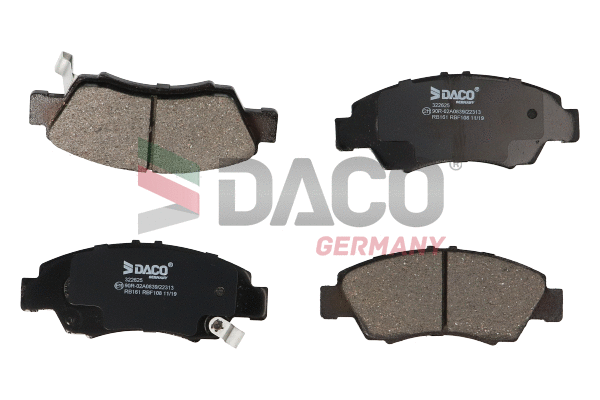 Kit de plaquettes de frein, frein à disque DACO Germany 322625