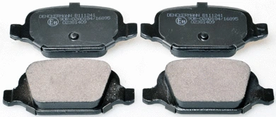 Kit de plaquettes de frein, frein à disque DENCKERMANN B111241
