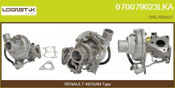 Turbocompresseur, suralimentation LGK 070079023LKA