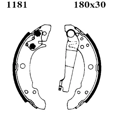 Jeu de mâchoires de frein BSF 01181