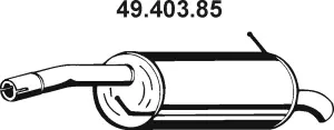 Silencieux arrière EBERSPÄCHER 49.403.85