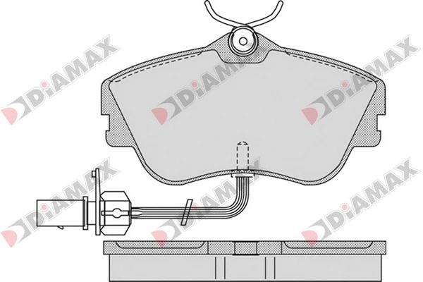 Kit de plaquettes de frein, frein à disque DIAMAX N09548
