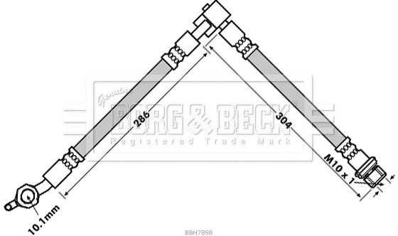 Flexible de frein BORG & BECK BBH7898