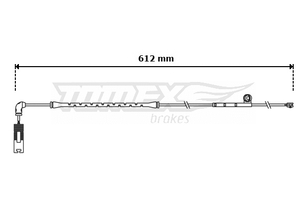 Contact d'avertissement, usure des plaquettes de frein TOMEX Brakes TX 30-90