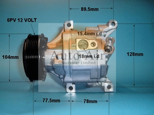 Compresseur, climatisation AUTO AIR GLOUCESTER 14-0761