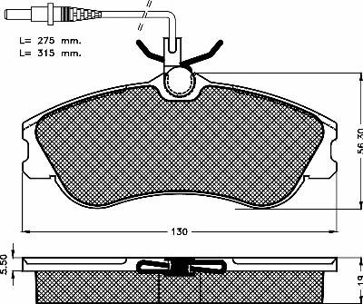Kit de plaquettes de frein, frein à disque BSF 10426