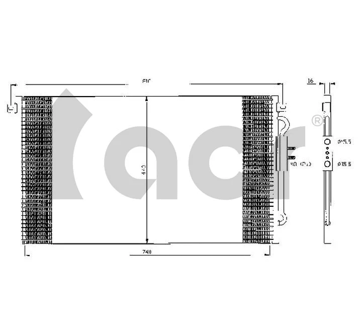 Condenseur, climatisation ACR 300495