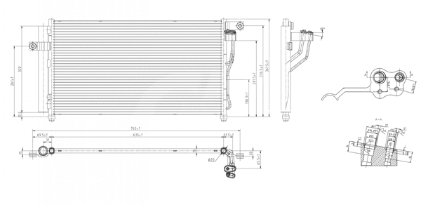 Condenseur, climatisation HART 610 258