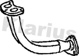 Tuyau d'échappement KLARIUS 301316