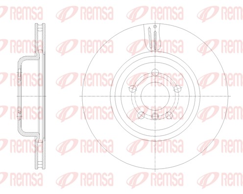 Disque de frein REMSA 61851.10