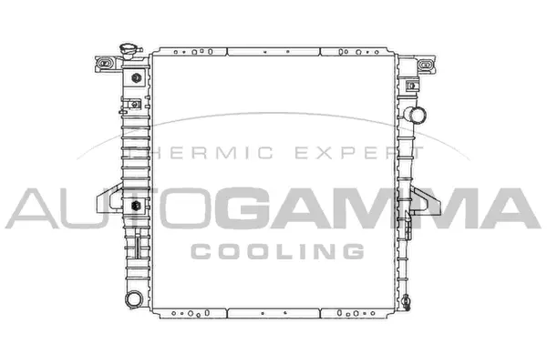 Radiateur, refroidissement du moteur AUTOGAMMA 103159