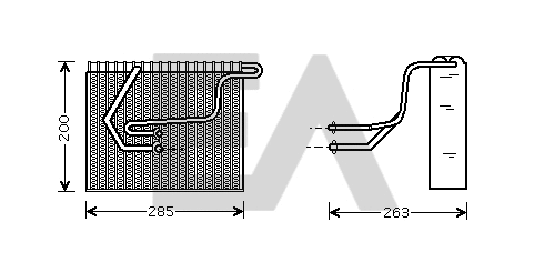 Évaporateur climatisation EACLIMA 43B60002