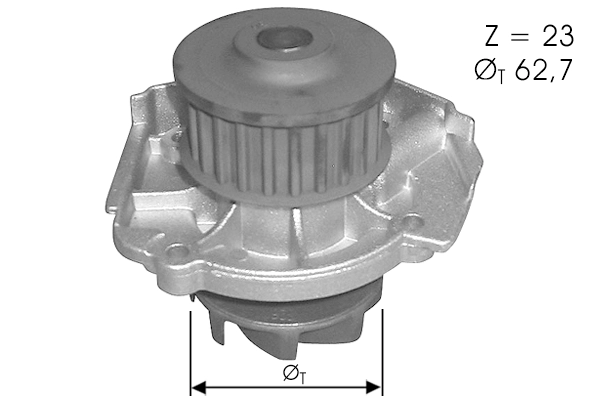 Pompe à eau, refroidissement du moteur TECDRIVE TPAE0032