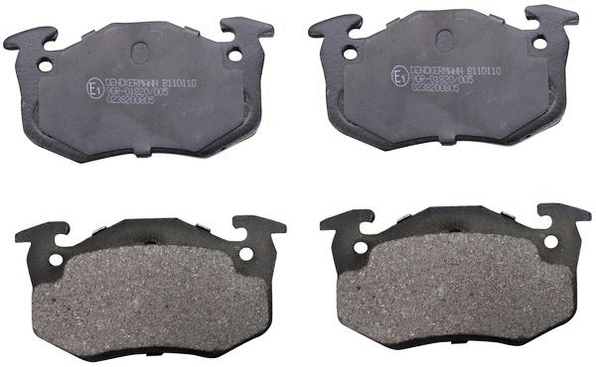 Kit de plaquettes de frein, frein à disque DENCKERMANN B110110