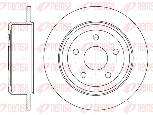 Disque de frein REMSA 61368.00