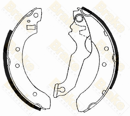 Jeu de mâchoires de frein Brake ENGINEERING SH2171