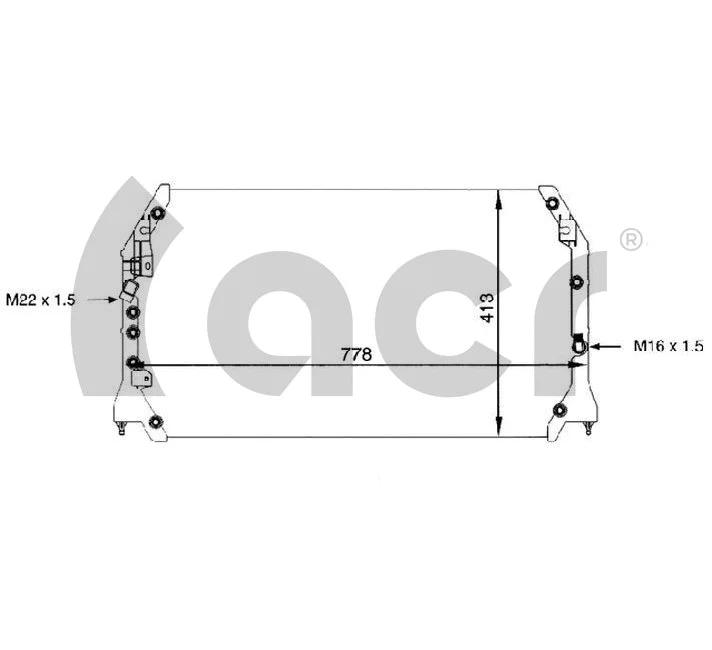 Condenseur, climatisation ACR 300074