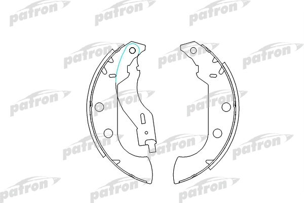 Jeu de mâchoires de frein PATRON PSP268