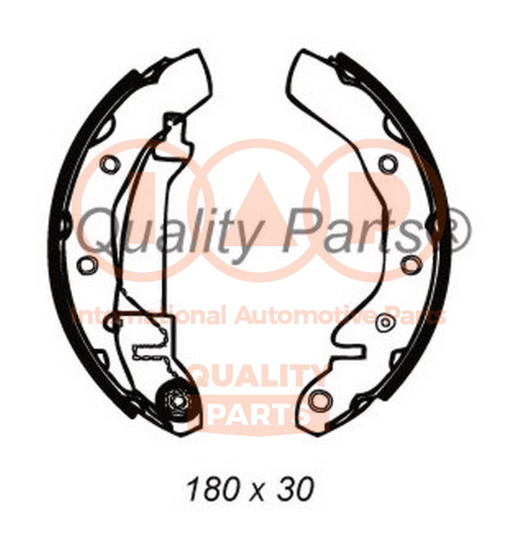 Jeu de mâchoires de frein IAP QUALITY PARTS 705-25000