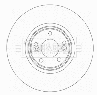 Disque de frein BORG & BECK BBD5929S