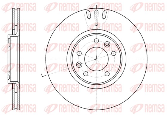 Disque de frein REMSA 61051.10