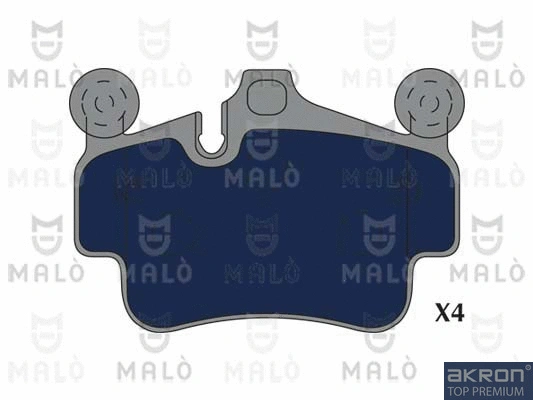 Kit de plaquettes de frein, frein à disque AKRON-MALÒ 1051240