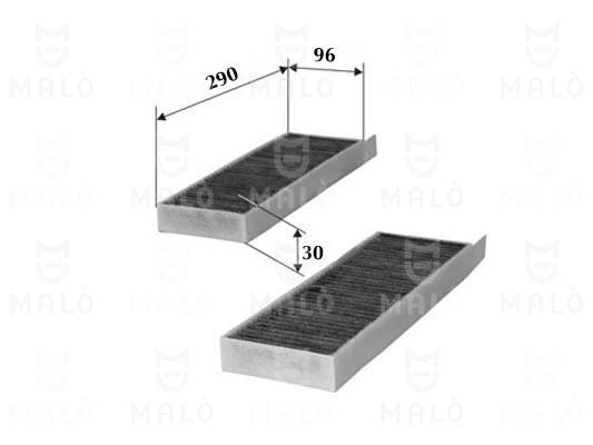 Filtre, air de l'habitacle AKRON-MALÒ 1531382