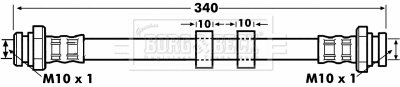 Flexible de frein BORG & BECK BBH7082