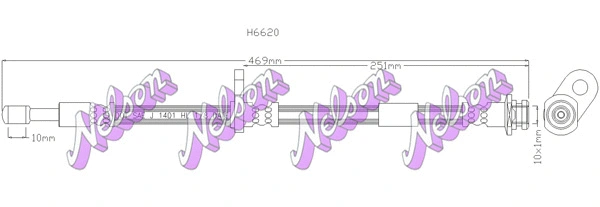 Flexible de frein KAWE H6620