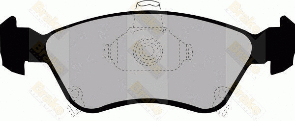 Kit de plaquettes de frein, frein à disque Brake ENGINEERING PA1189